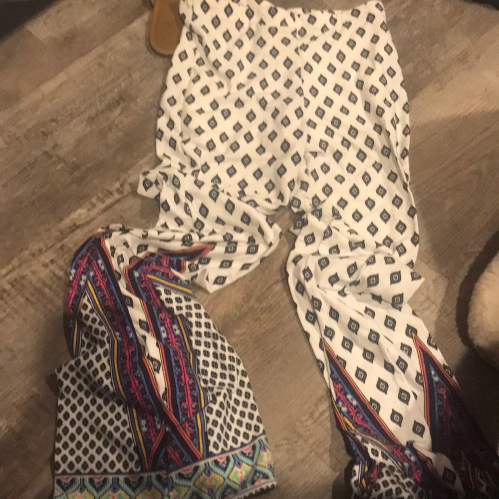 Black Bead fun  print pants